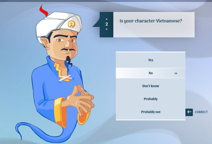 Đánh giá Akinator - Khi Akinator “đoán như đọc suy nghĩ” Đánh giá Akinator - Khi Akinator “đoán như đọc suy nghĩ”