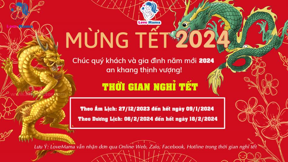 Lịch nghỉ tết Nguyên Đán 2024 - Thời gian nghỉ theo dương lịch
