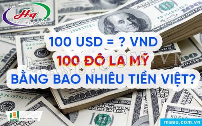 100 USD/VND hôm nay - Bảng quy đổi nhanh USD sang VND 100 USD/VND hôm nay - Bảng quy đổi nhanh USD sang VND