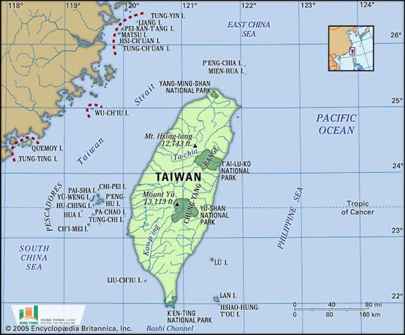 Taiwan - Taiwan nằm ở đâu? Tổng quan vị trí địa lý Taiwan - Taiwan nằm ở đâu? Tổng quan vị trí địa lý